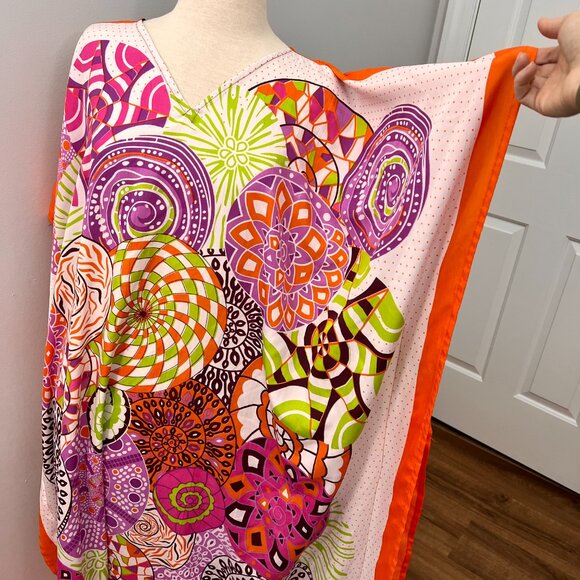 Gypsie Blu Lagenlook Bohemian Mod Kaftan Kimono Dress OS - Picture 2 of 11